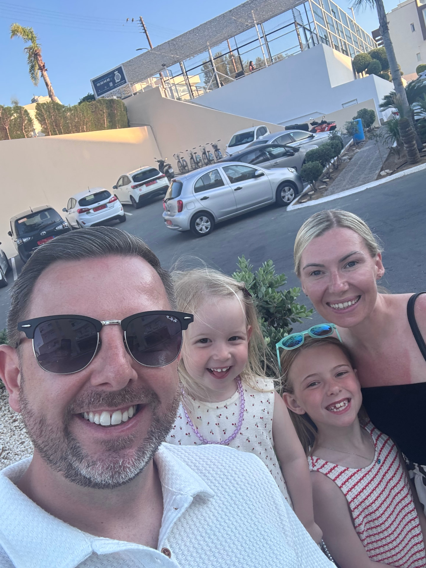 Adam Finch with his family
